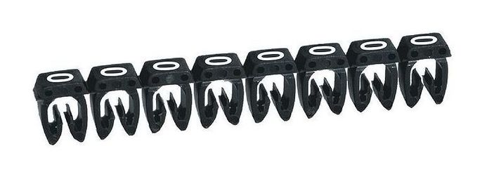 Маркер CAB 3 - для кабеля 0,15-0,5 мм² - цифра 0 - чёрный