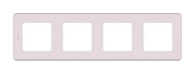 Рамка 4 поста INSPIRIA, розовый, 673964